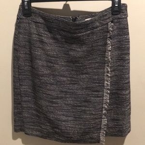 Work skirt, black and white.